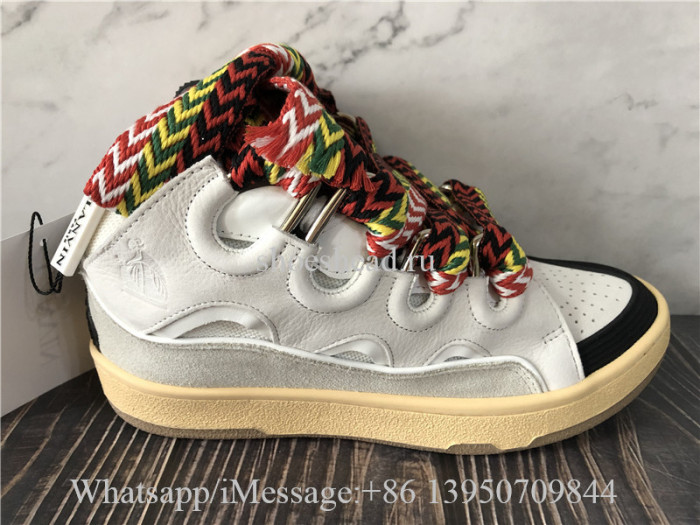 Super Quality Lanvin Curb Sneaker Grey White