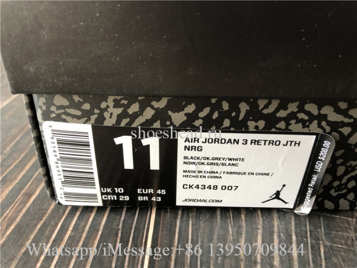 Air Jordan 3 Retro Tinker Black Cement