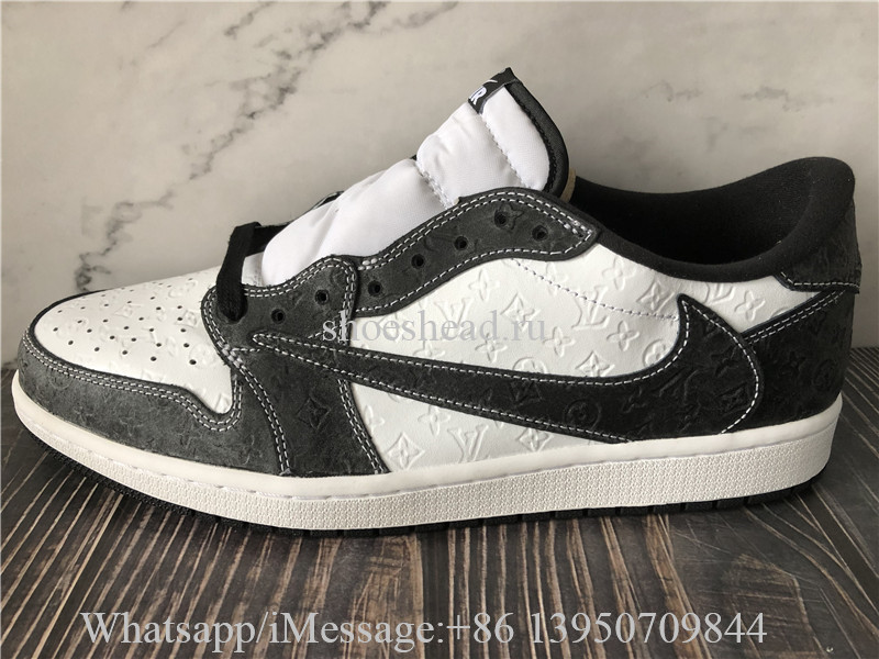 Louis Vuitton x Air Jordan 1 Low OG Black White