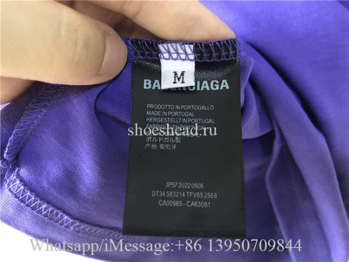 Balenciaga Purple Tee Shirt