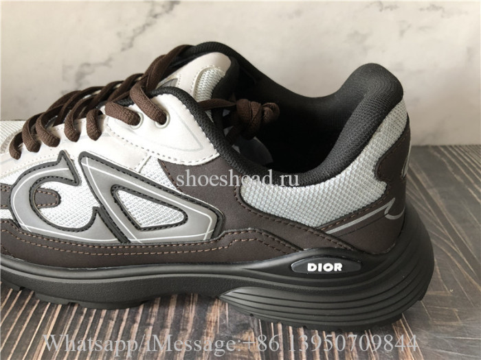 Christian Dior B30 Sneaker Gray Mesh WIth Anthracite And Gray Technical Fabric