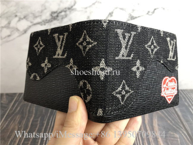 Original Louis Vuitton x Nigo Slender Wallet Monogram Black