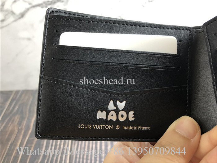 Original Louis Vuitton x Nigo Slender Wallet Monogram Black