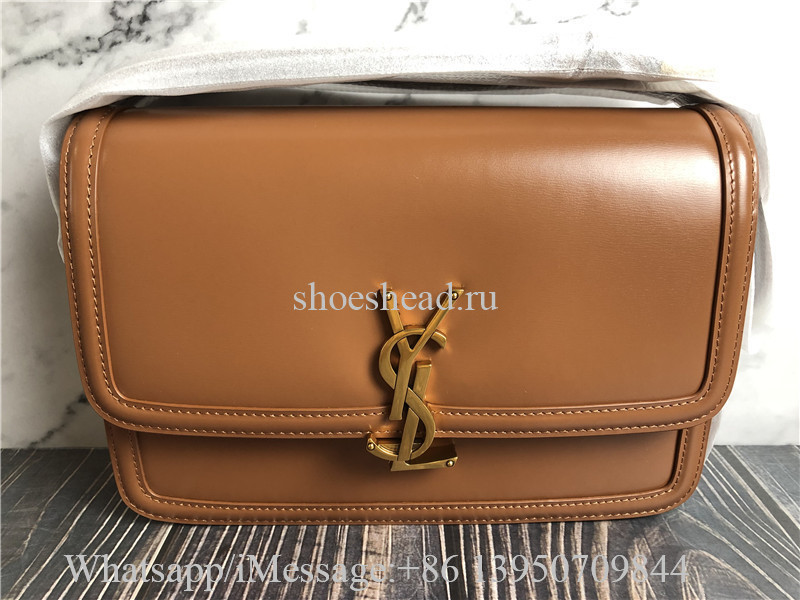 YSL Sunset Medium Chain Bag In Crocodile-Embossed Shiny Leather Bag
