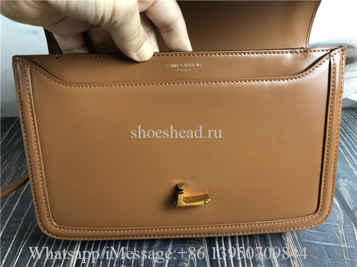 YSL Sunset Medium Chain Bag In Crocodile-Embossed Shiny Leather Bag