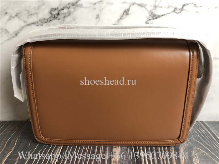 YSL Sunset Medium Chain Bag In Crocodile-Embossed Shiny Leather Bag