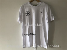 Off White Tee Shirt With Pink Logo