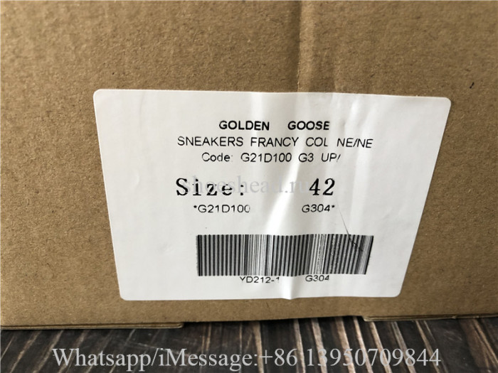 Golden Goose Super-Star With Suede Star And Blue Heel Tab