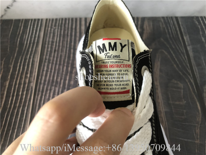 Maison Mihara Yasuhiro Black Peterson Original Sole Sneakers