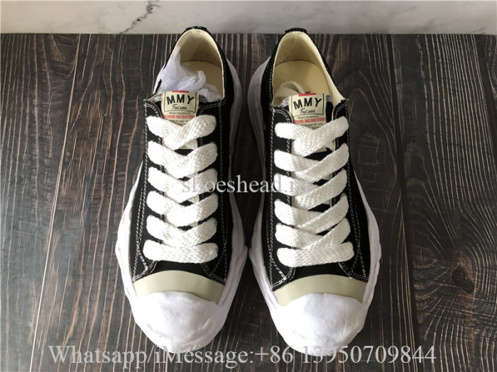 Maison Mihara Yasuhiro Black Peterson Original Sole Sneakers