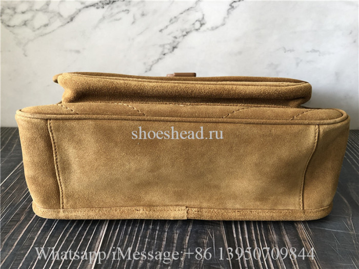 Original Saint Laurent Tan Suede Medium Niki Bag 28cm