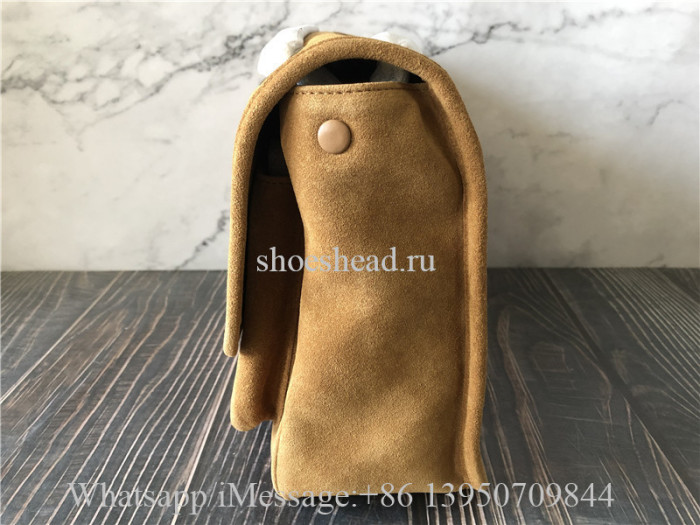 Original Saint Laurent Tan Suede Medium Niki Bag 28cm