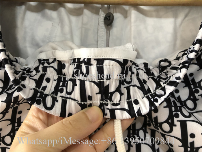 Christian Dior White Oblique Shorts