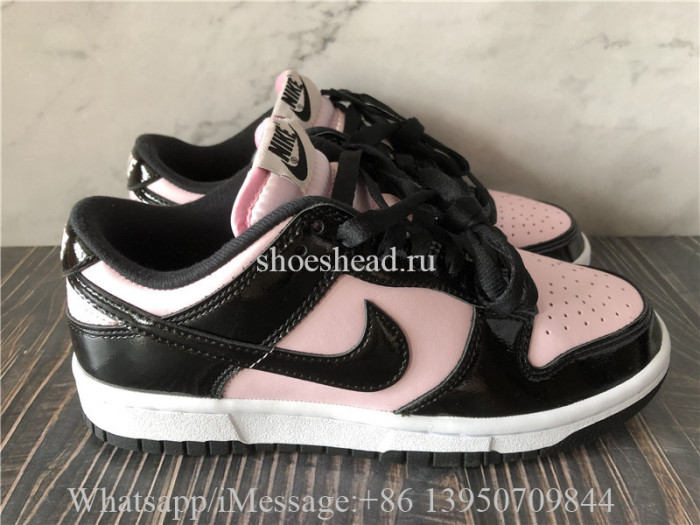 Nike Dunk Low Pink Black Patent