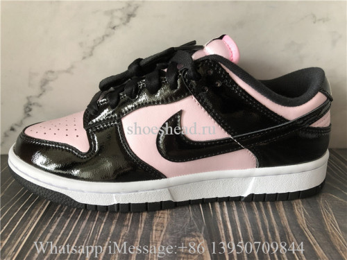 Nike Dunk Low Pink Black Patent