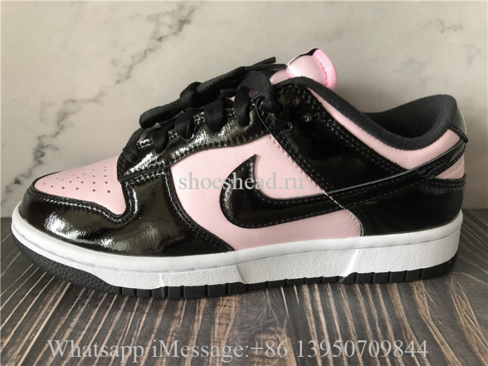 Nike Dunk Low Pink Black Patent