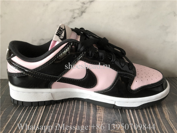 Nike Dunk Low Pink Black Patent