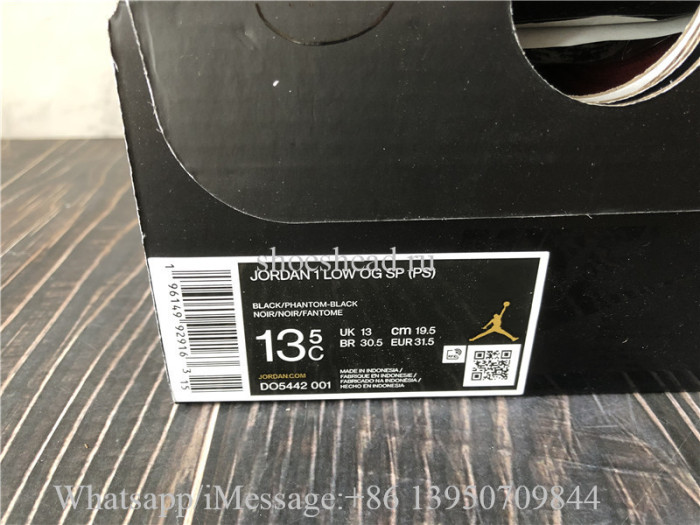 Kid Air Jordan 1 Retro Low Travis Scott Phantom