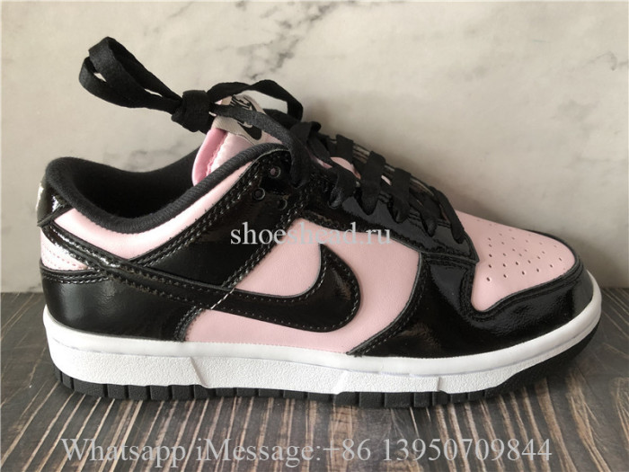 Nike Dunk Low Pink Black Patent