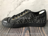 Fendi Men's New Summery Canvas Monogram Low Top Sneaker