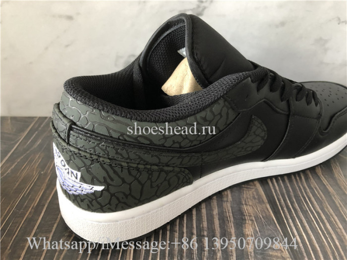 Air Jordan 1 Low  Black Elephant