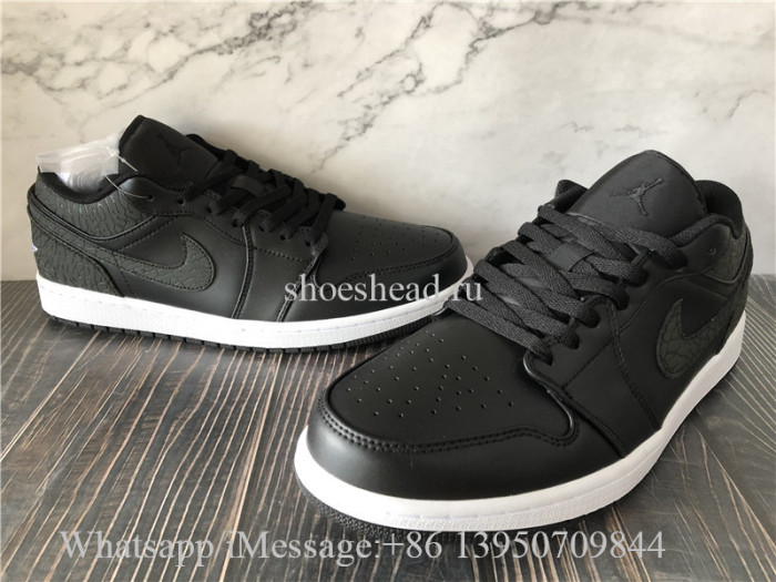 Air Jordan 1 Low  Black Elephant