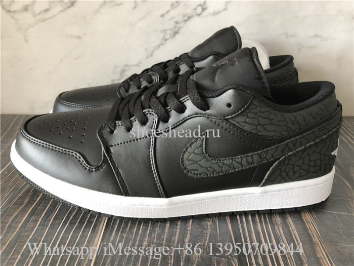 Air Jordan 1 Low  Black Elephant