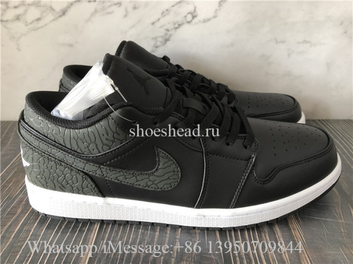 Air Jordan 1 Low  Black Elephant