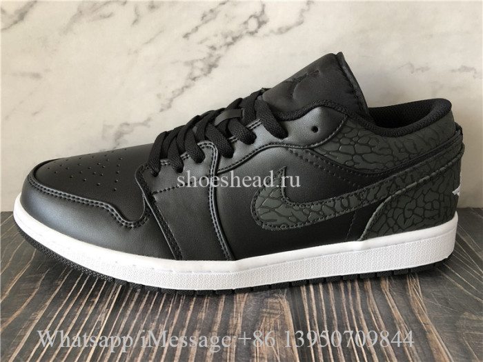 Air Jordan 1 Low  Black Elephant