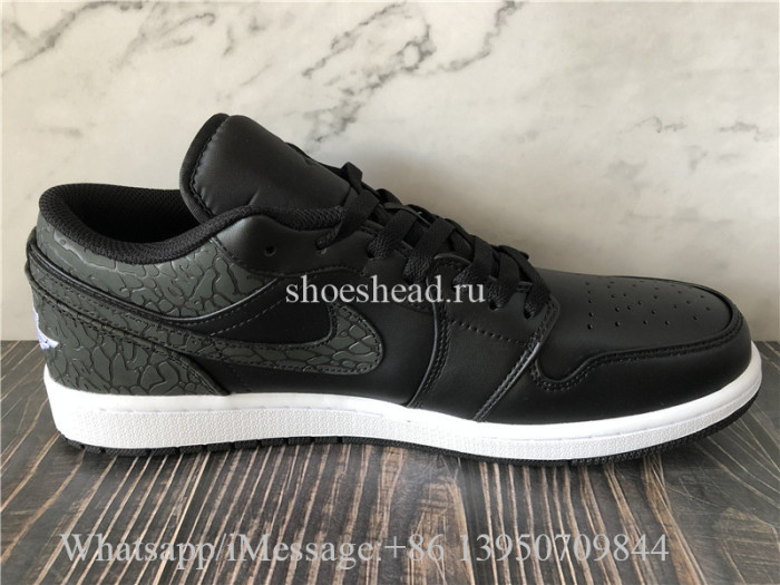 Air Jordan 1 Low  Black Elephant
