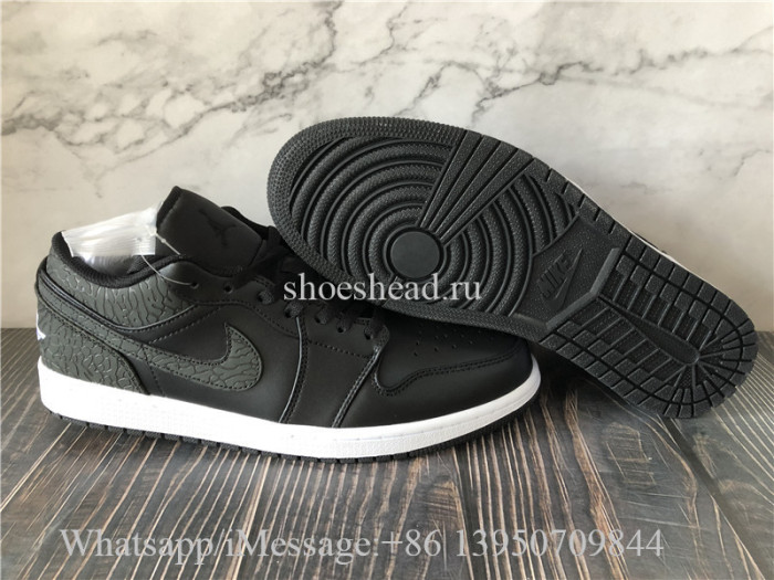Air Jordan 1 Low  Black Elephant