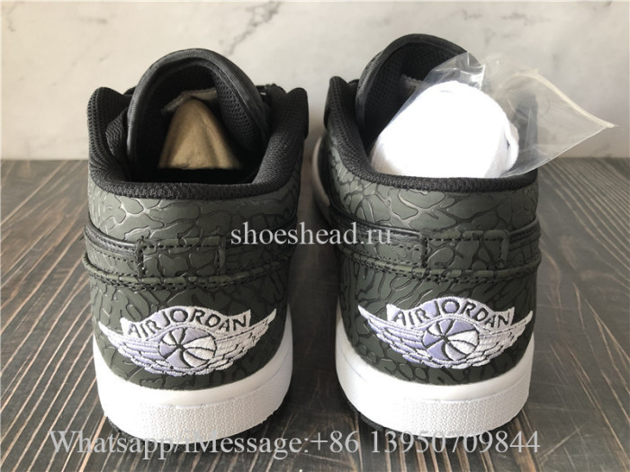 Air Jordan 1 Low  Black Elephant