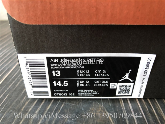 Air Jordan 12 Red Taxi