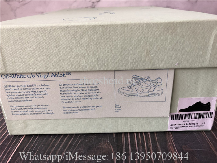 Off White Out Of Office Sneaker Black