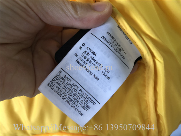 Nike x Drake Nocta Puffer Jacket Yellow