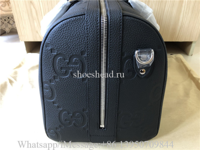 Original Gucci Jumbo GG Large Duffle Bag Black 45cm