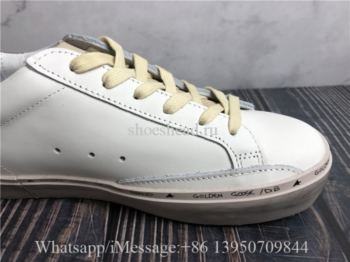 Golden Goose Hi Star Leather Metallic Low Top Sneaker