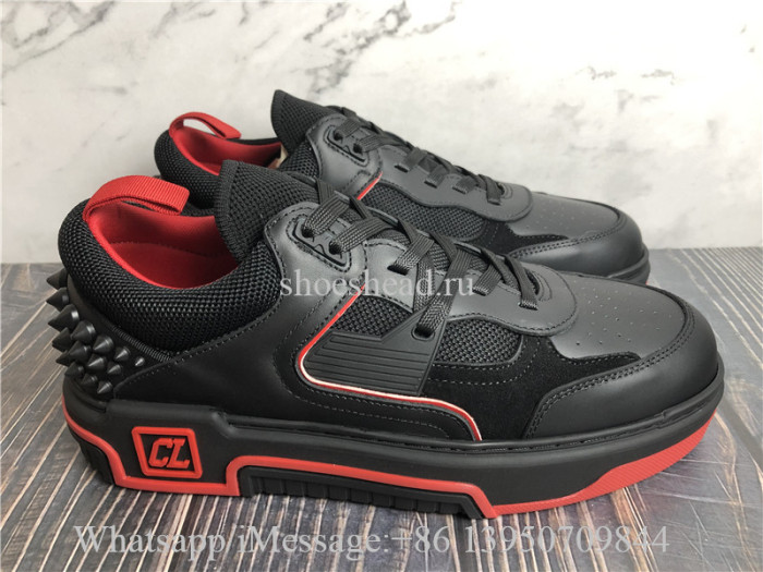Christian Louboutin Low Top Sneaker Black Red
