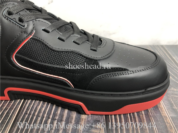 Christian Louboutin Low Top Sneaker Black Red
