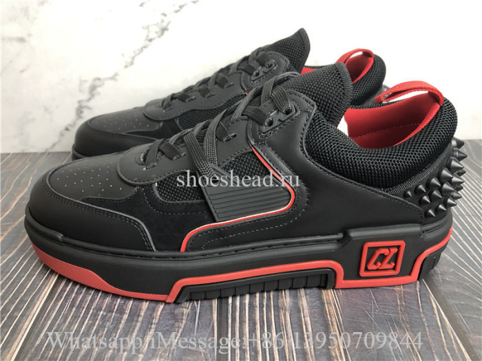 Christian Louboutin Low Top Sneaker Black Red