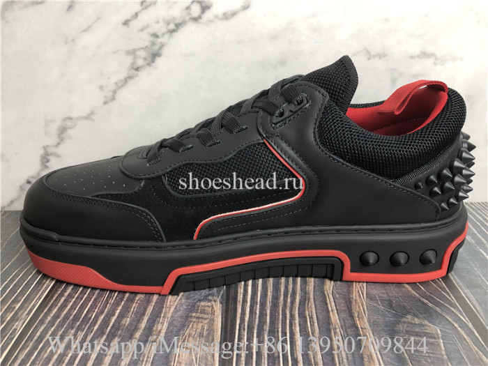 Christian Louboutin Low Top Sneaker Black Red