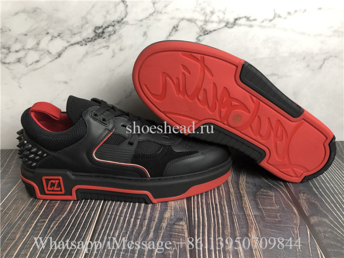 Christian Louboutin Low Top Sneaker Black Red