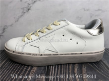 Golden Goose Hi Star Leather Metallic Low Top Sneaker
