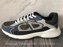 Dior B30 Sneaker Anthracite Gray Mesh and Black, Blue and Dior Gray Technical Fabric
