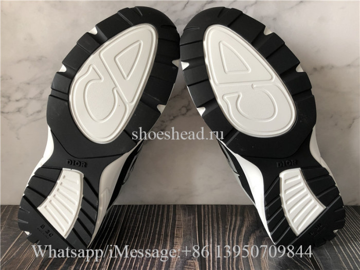 Dior B30 Sneaker Anthracite Gray Mesh and Black, Blue and Dior Gray Technical Fabric