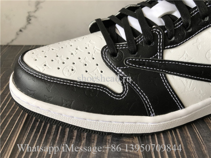 Louis Vuitton x Air Jordan 1 Low OG Black White