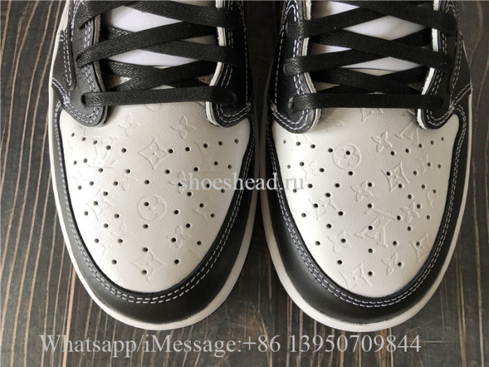 Louis Vuitton x Air Jordan 1 Low OG Black White