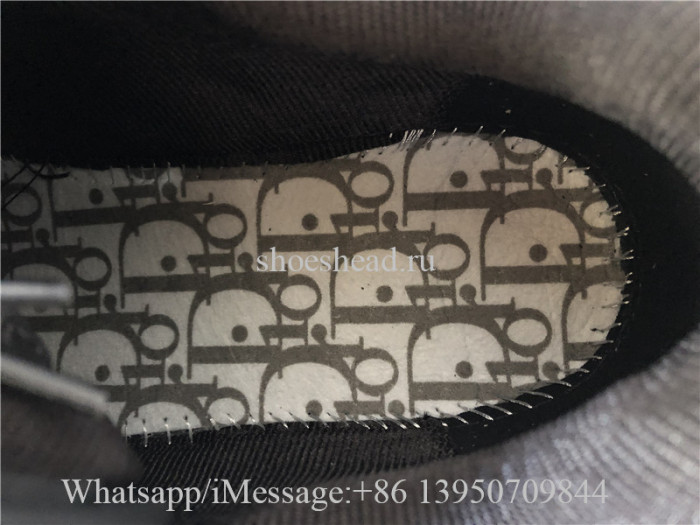 Christian Dior B27 Low Top Sneaker Black Dior Oblique Galaxy Leather with Smooth Calfskin and Suede