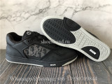 Christian Dior B27 Low Top Sneaker Black Dior Oblique Galaxy Leather with Smooth Calfskin and Suede