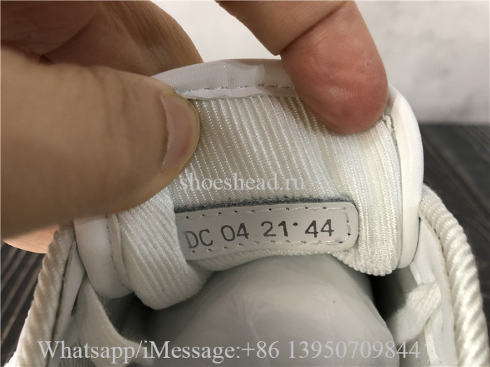 Christian Dior B27 Low Top Sneaker White Smooth Calfskin and Dior Oblique Galaxy Leather